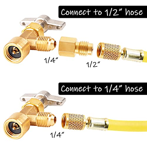 Kit adaptador y válvula para carga AC R134a miniatura 3