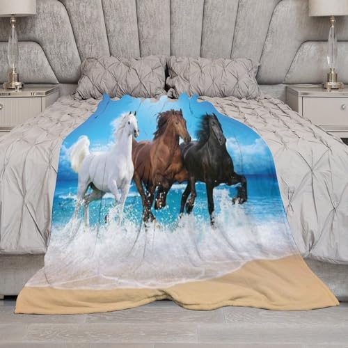 Manta de caballo cálida para sofá dile adiós al frío con este tejido suave 7