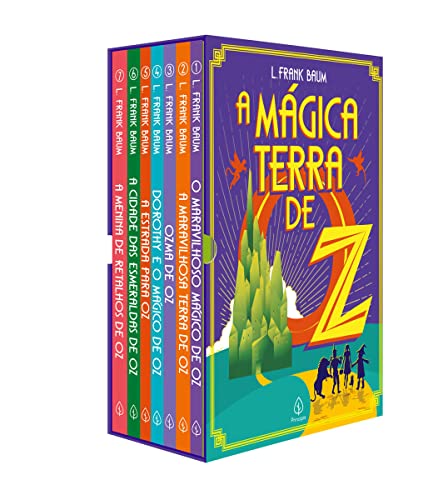 Box - A mágica Terra de Oz - vol. I - com sete livros e marcadore...