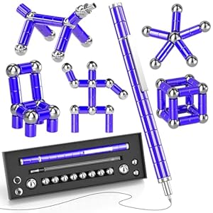 Fidget Pen Gifts, Valentine Gifts,Gifts for Teenage Boys， Easter Basket Stuffers for Teens, Novelty Gifts for Teen and Adults Gifts，Easter Basket Stuffers for Teens (Dark Purple)