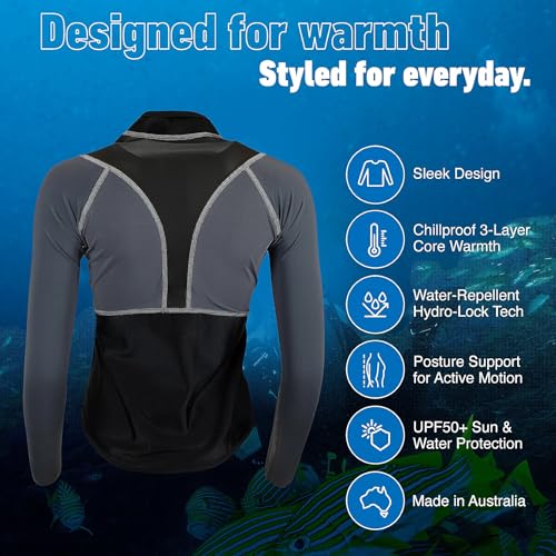 Sharkskin High Performance Long Sleeve Top (Female) - Grey miniatura 5