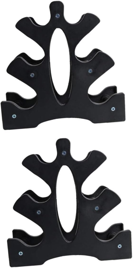 LIOOBO Gym Accessories Dumbbell Rack Holder Multilevel Storage Rack Dumbbell Stand Pp Material 2pcs