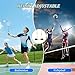 Heavy Duty Volleyball Poles, Badminton Net Poles - Adjustable Height 1.55m-2.1m, Box Type Net Post Stand, Indoor & Outdoor Volleyball Stand With Wheels, For Backyard, Stadium, Beach, Adults & Kids