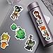 Dyharnsty 2 Sheet/120PCS Plants and Zombies Stickers,Vinyl Stickers for Water Bottles Laptop,Classroom Supplies