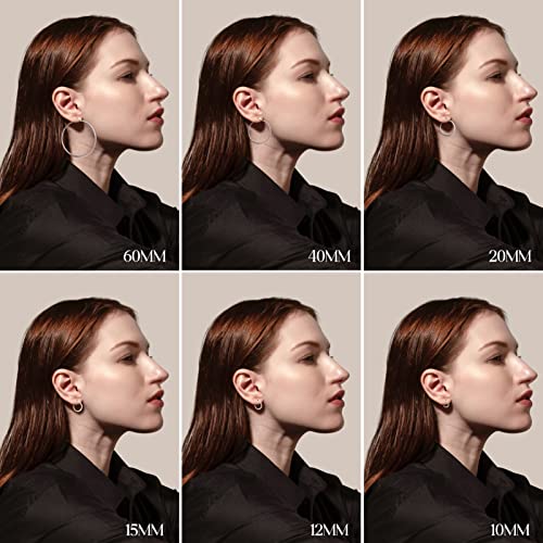 6 Pairs a Set Hoop Earring or 1 Pairs a Set 316L Stainless Steel Hoop Earrings for Women3