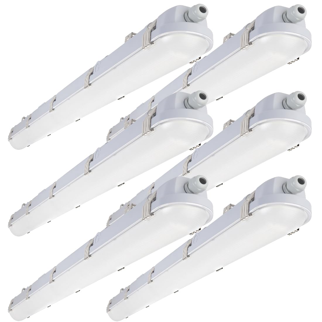 Bekada 4FT LED Vapor Tight Lights 60W/50W/40W Adjustable, 4000