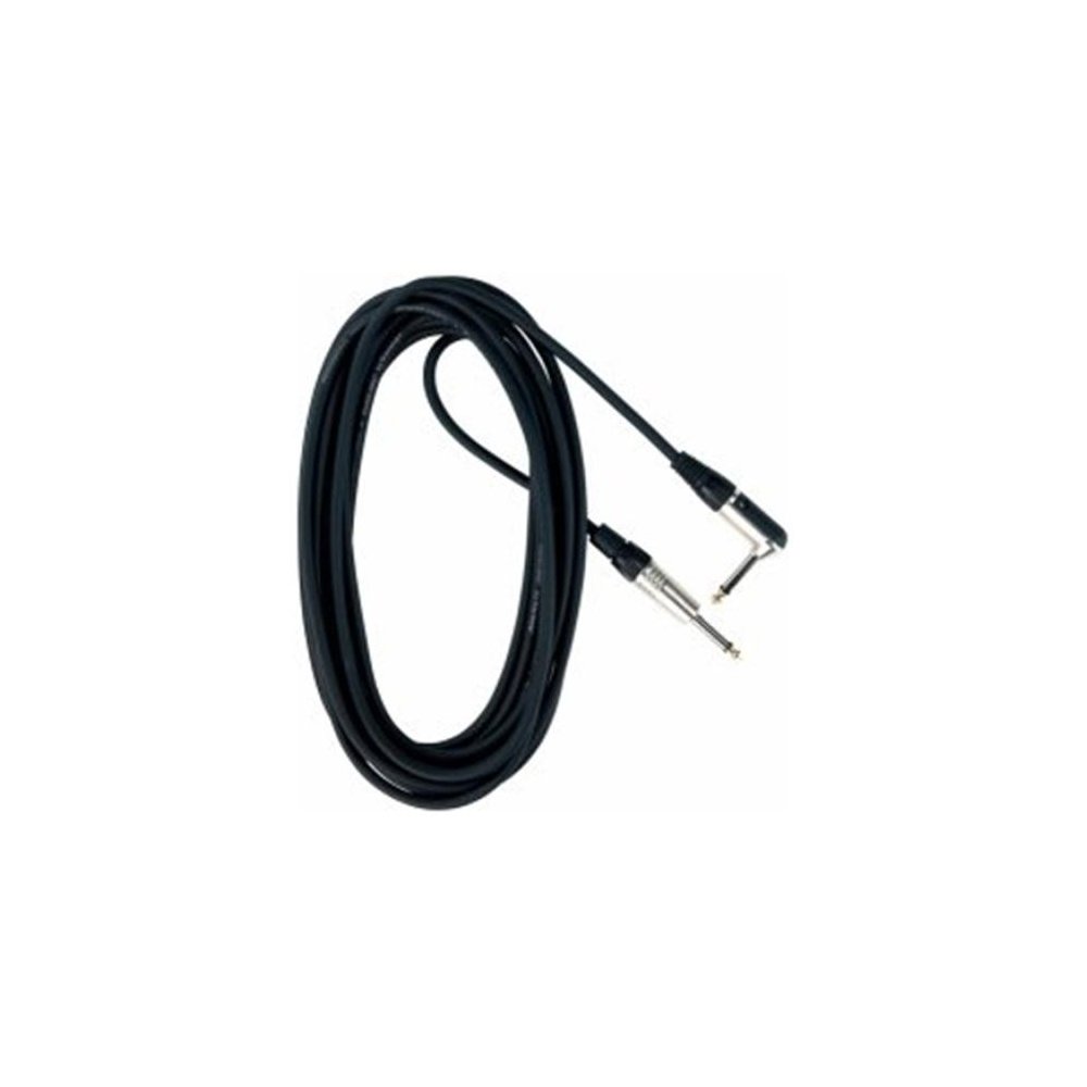 RockCable RCL 30259 D6 Instrument Cable, straight - w/right angle 30ft, black