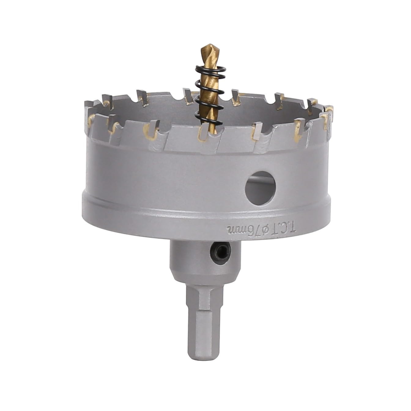 Vearter TCT Hole Saw, 76mm Carbide Bit with Pilot Drill, Cutter for Hard Metal, Stainless Steel, Mild Steel, Aluminium Alloy, Copper, Iron, Plastic and Fiberglass โ image 1