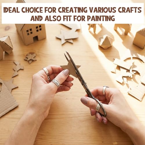 Image of Zonon 50 Pack Corrugated Cardboard Sheets Flat Hard Cardboard Inserts Classroom Supplies Flat Squares Separators for Shipping, Mailing, Packing, Art Projects, DIY Crafts (3 x 4.5 Inch,Brown)