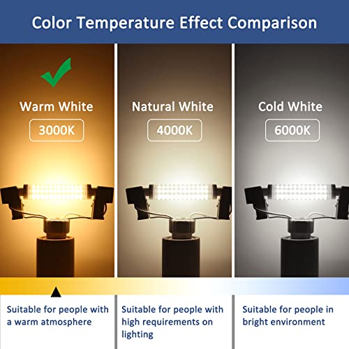 Caldarax 12W R7s LED Bulb 118mm, Warm White 3000K, 120W R7s J118 Linear Halogen Bulb Replacement, 1500LM, Non-Dimmable - Image 3