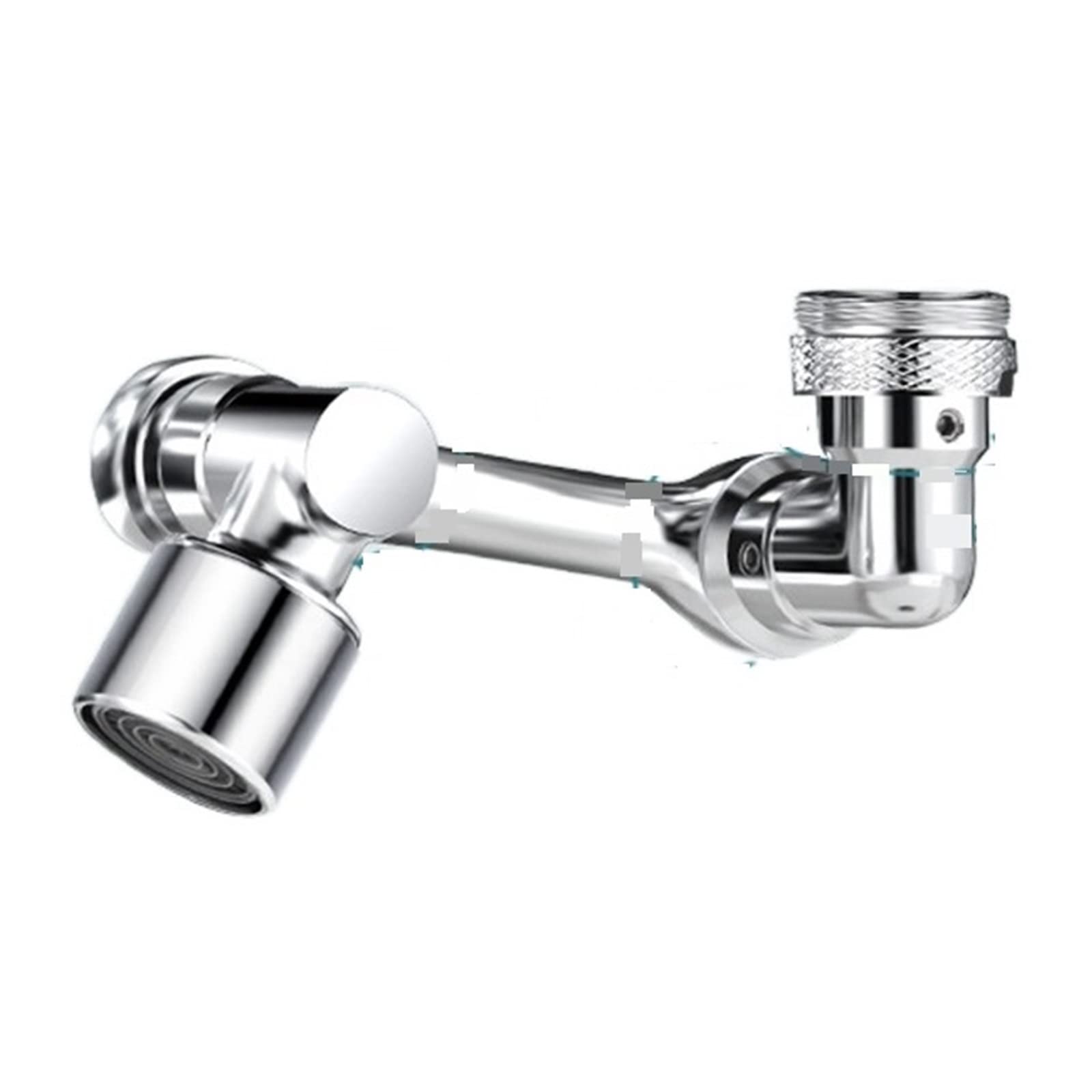Eretyret Dual Mode Full Copper Core Rotating Kitchen Faucet Universal 1080° Swivel Extender Aerator Foldable Design(Dual Mode)