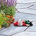 Funny Drunk Gnomes Garden Decor, Naughty Drunken Garden Gnome Statue Lying Down, Garden Sculptures Ornament for Outdoor Lawn Patio Yard Landscape Dwarf Figurines Christmas Decorations (Red)