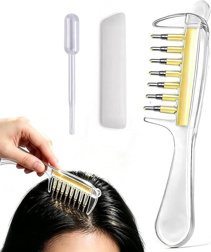 Hakily scalp oil applicator comb, oil dispenser comb, Minoxidil Applicator