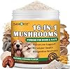 Cola de Pavo para Perros y Gatos, Bultos y Protuberancias, con MSM para Articulaciones de Cadera | 16 en 1 Polvo de Hongos para Perros con Reishi, Melena de León - Hongos para la Inmunidad, Cognición, Digestión, Salud del Hígado y Piel 2