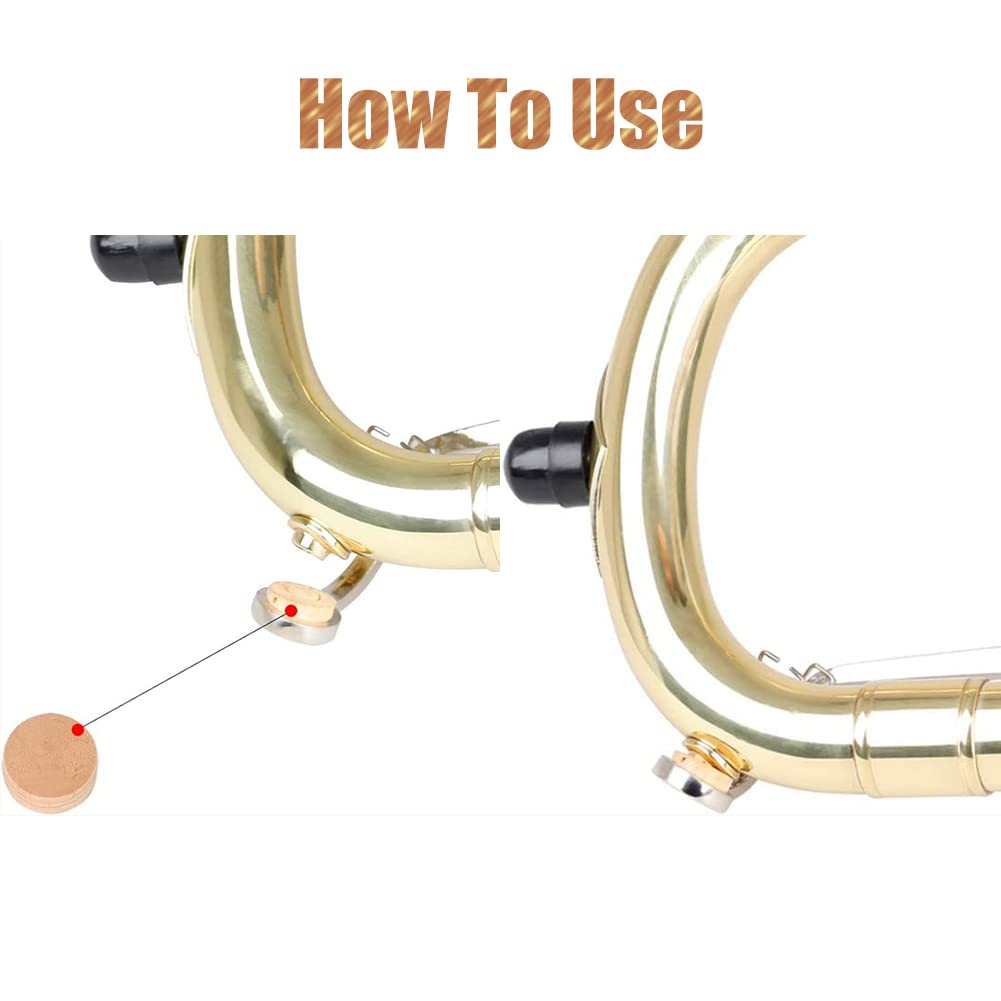 20 Tampons Liège Pour Réparation Trompette/Trombone - Diamètre 9.5mm - Accessoire Instrument Vent