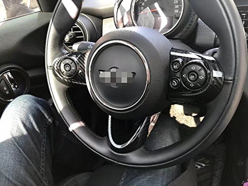 Rqing Fit For 2018 2019 2020 2021 2022 2023 Mini Cooper/Mini Cooper S Wheel Steering Trim Panel Cover Trims Abs Carbon Fiber #TOP5