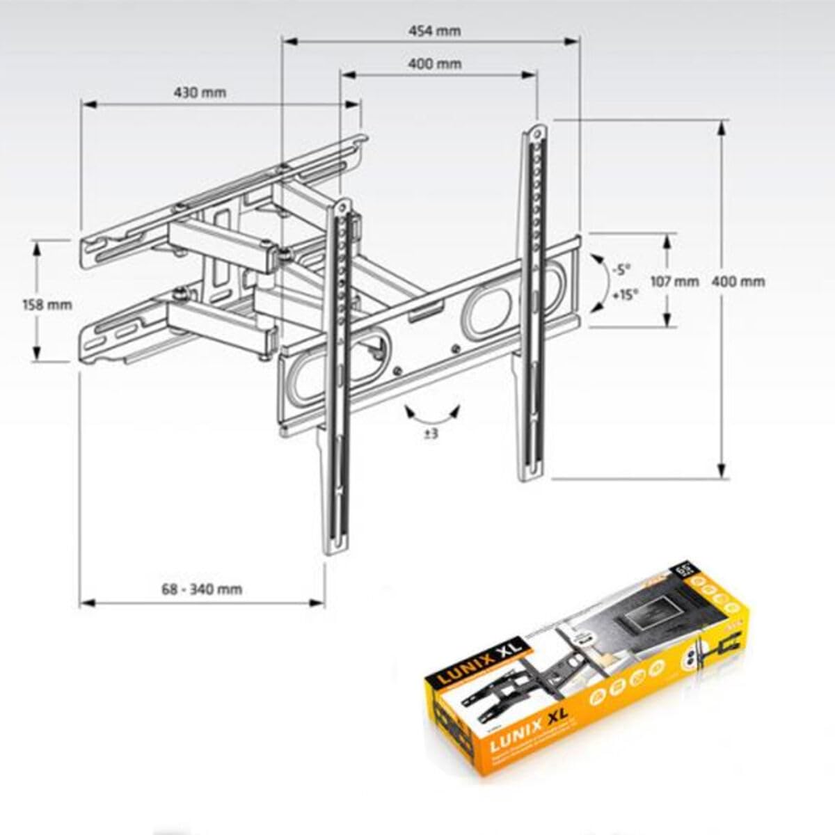 Engel AC0593E Doppelarm-Halterung, schwenkbar