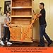 Forearm Forklift 2-Person Lifting and Moving Straps - Lift, Move and Carry Furniture, Appliances, Mattresses or Any Item up to 800 lbs. Safely and Easily Like a Pro, Firehouse Red Special Edition