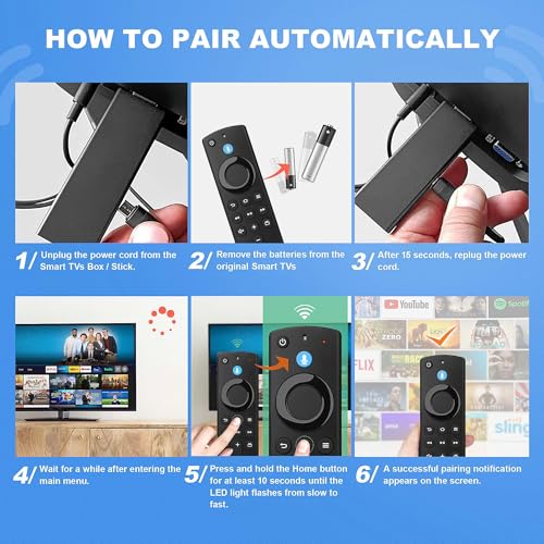 Image of Replacement Remote for Fire Series TV, Insignia, Pioneer, FireStick, Stick 4K Max Lite with Voice Control