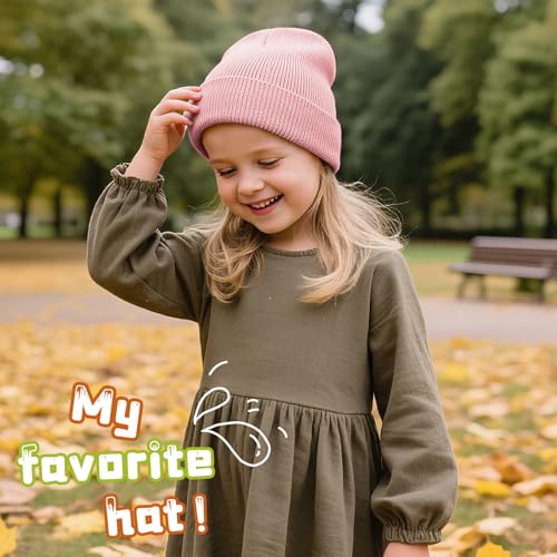 Image of ZOORON Kids Beanie Boys Girls Beanies Children Winter Hats Children Knit Warm Caps Kids Soft Beanie Cap