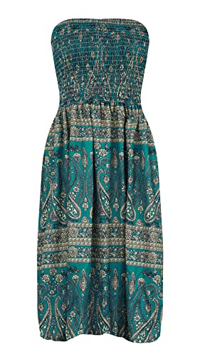 Image of Zyyfly Womens Summer Beach Dresses Strapless Cover Ups Dress Tube Top Sundresses