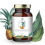 [page_title]-NEU: Papain & Bromelain Kapseln von WECOLOGY® I 90 Stück I Enzym Kapseln Hochdosiert I Für ein gutes Bauchgefühl I Vegan mit Papaya und Ananas Pulver