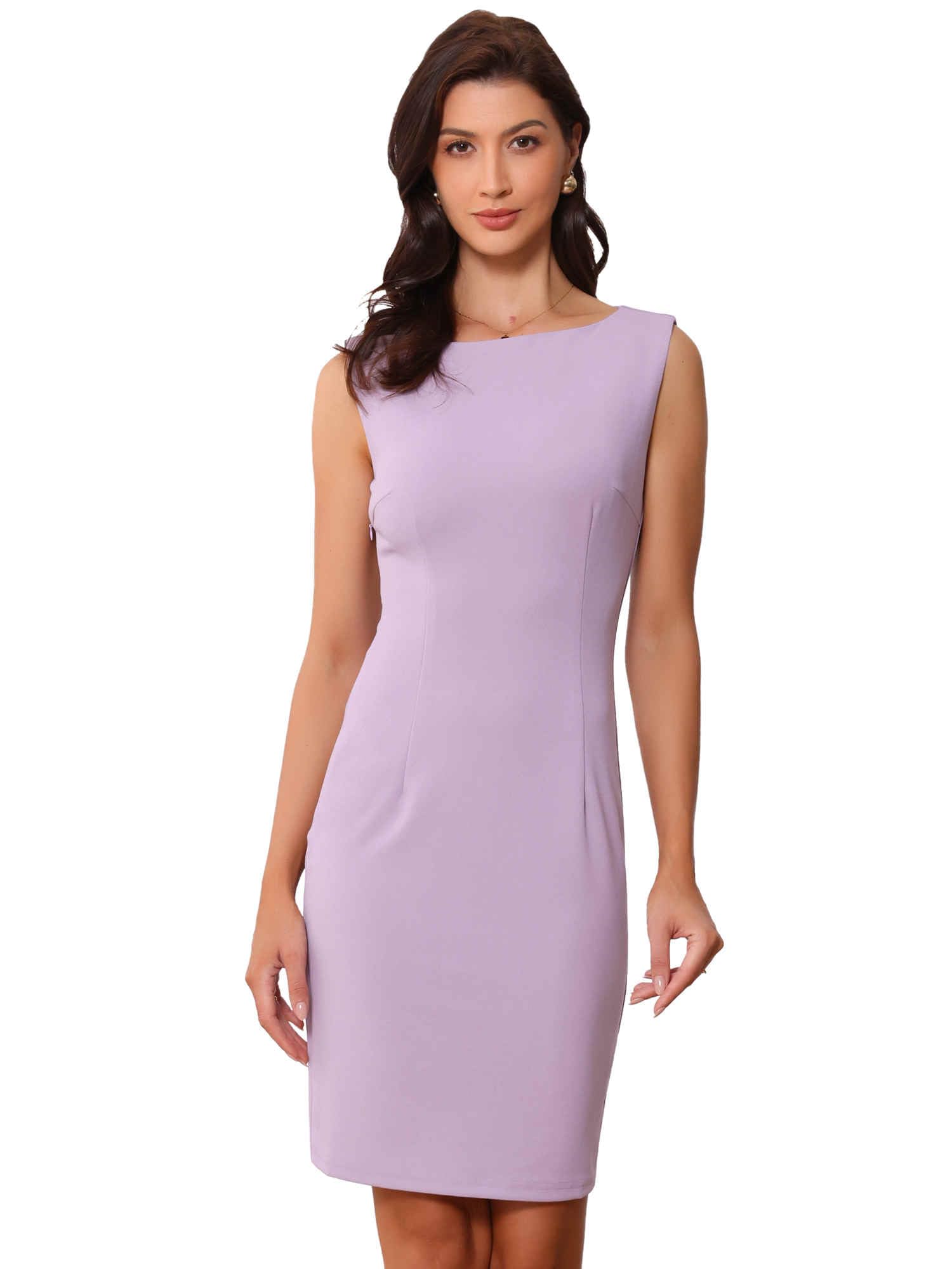 Allegra K Business Sheath Dress for Women's Work Professional Dresses