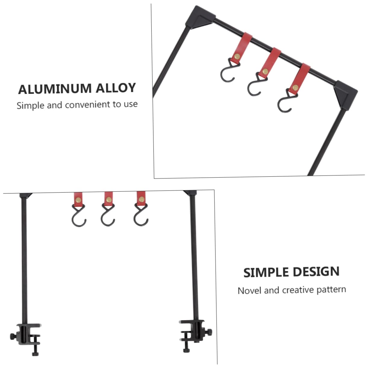 GALPADA Light Hanger Camping Rack Picnic Rack Compact Desktop Hanger for Outdoor Activities