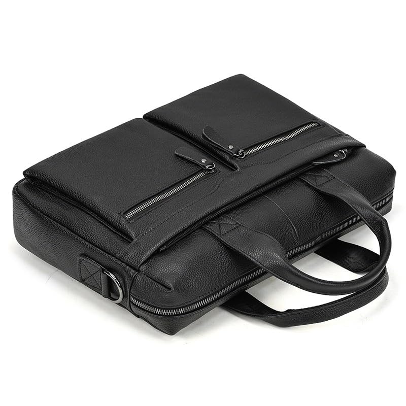 Men's Business Trip Briefcase Handbag Computer Bag Cowhide Single Shoulder Crossbody Bag Leather Handbag3