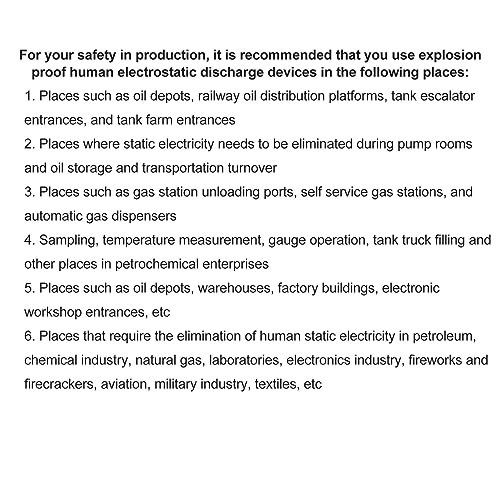 Image of Body Electrostatic Discharge Device, Stainless Steel Touch Quick Response L Shape Wall Mount Human Body Static Remover for Chemical, DEEBOWw1p0odxs78