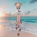Tortoise Wind Chimes, Wind Chimes Outdoor, Copper Wind Chime, Memorial Wind Chimes, Wind Bell, Garden Yard Decor, Gifts for mom, Gifts for Grandma, Thanksgiving Gifts Garden Gift