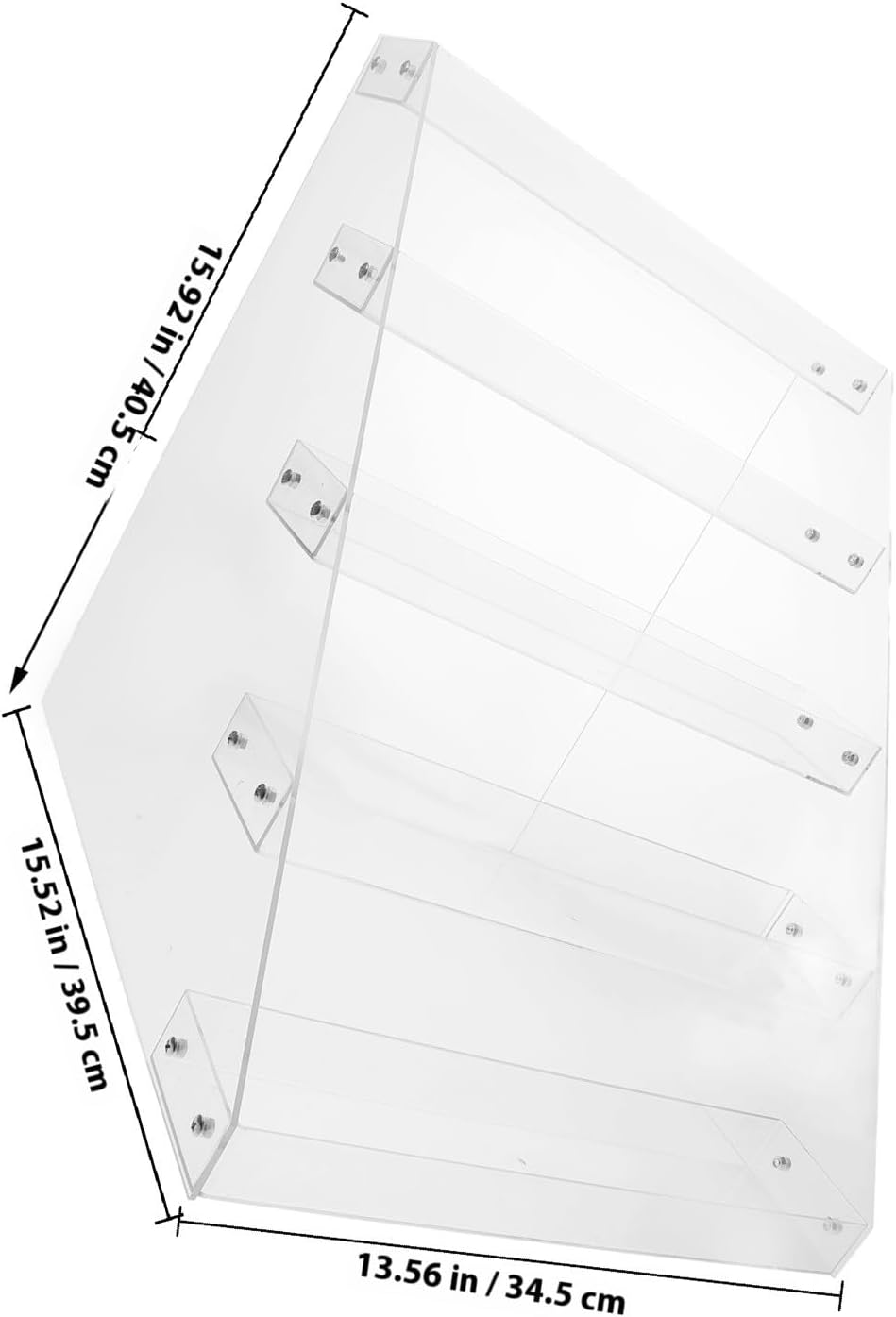 FRCOLOR Acrylic Beverage Display Rack 5-Tier Drinks Storage Organizer Shelf for Convenience Store Supermarket Countertop