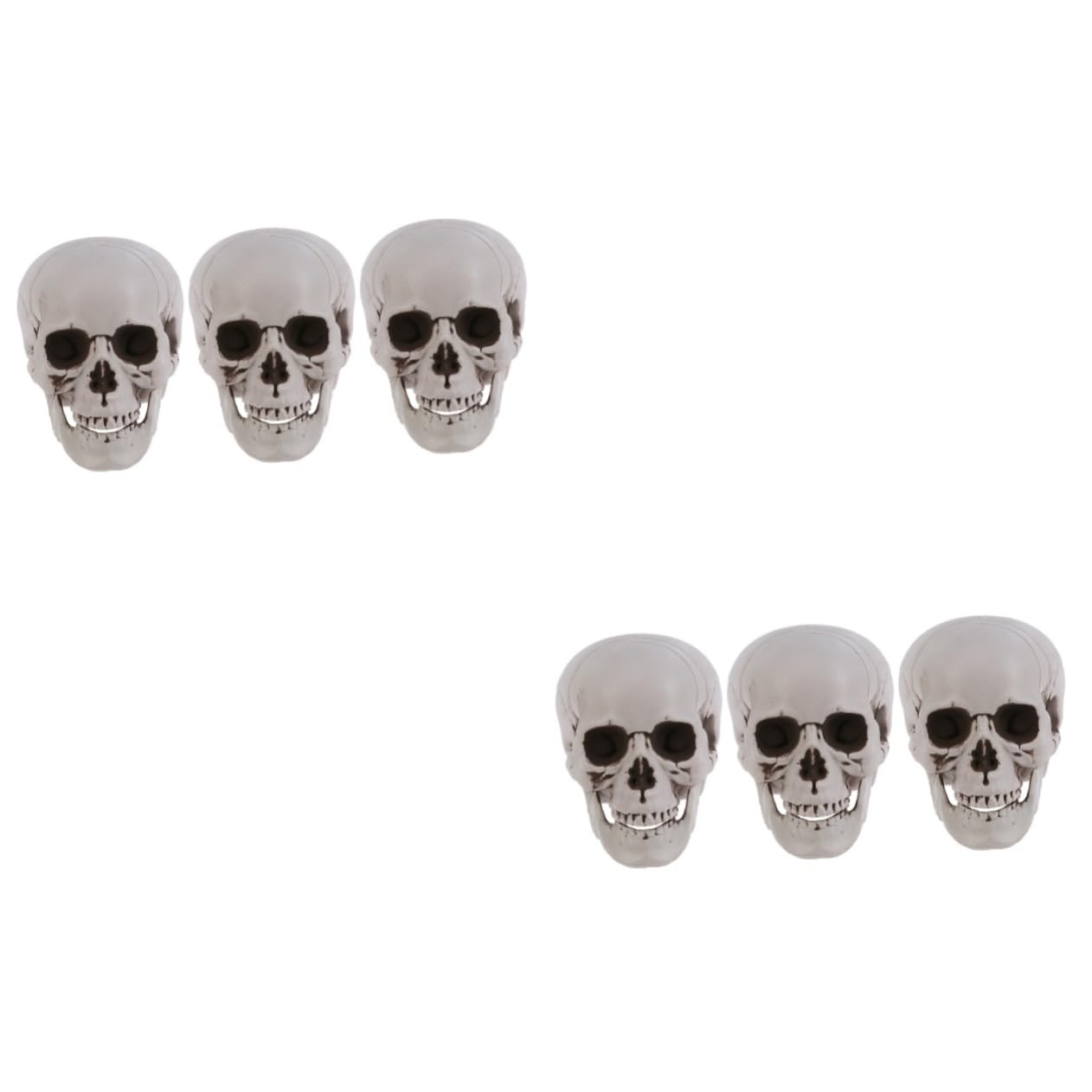 Toyvian 2 Set Eleganti Teschi Scheletrici Di Halloween Teschio Dacoratin Fantasma Puntelli Teschio Accessori Decorazione 3 Pezzi * 2