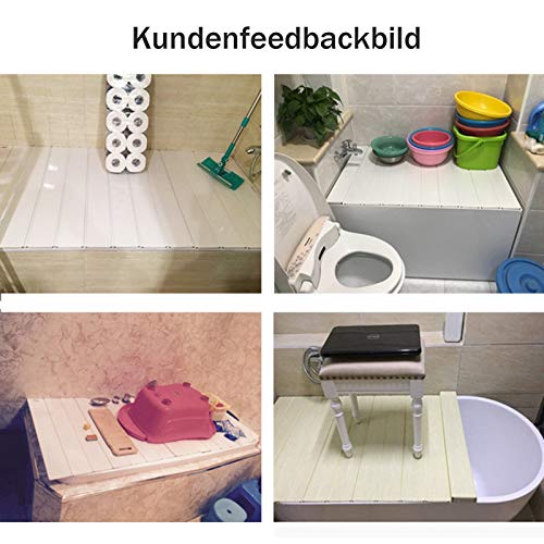 Badewannenabdeckung PVC - Staubdicht & Wärmedämmend Bis 40kg Belastbar