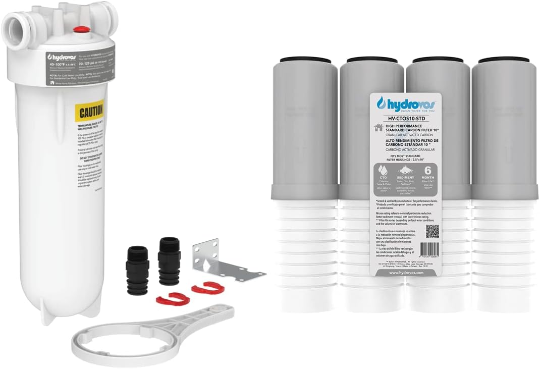 Amazon.com: Hydrovos HV-WHS10-PRV Filter Housing with Granular ...