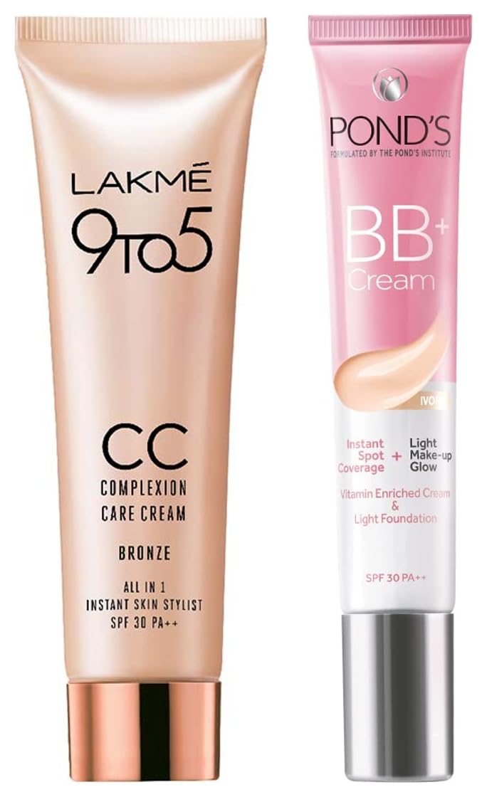 Pond's White Beauty BB+ Fairness Cream 01 Original, 18 g And LAKMÉ Complexion Care Face Cream, Bronze, 9g-image-41
