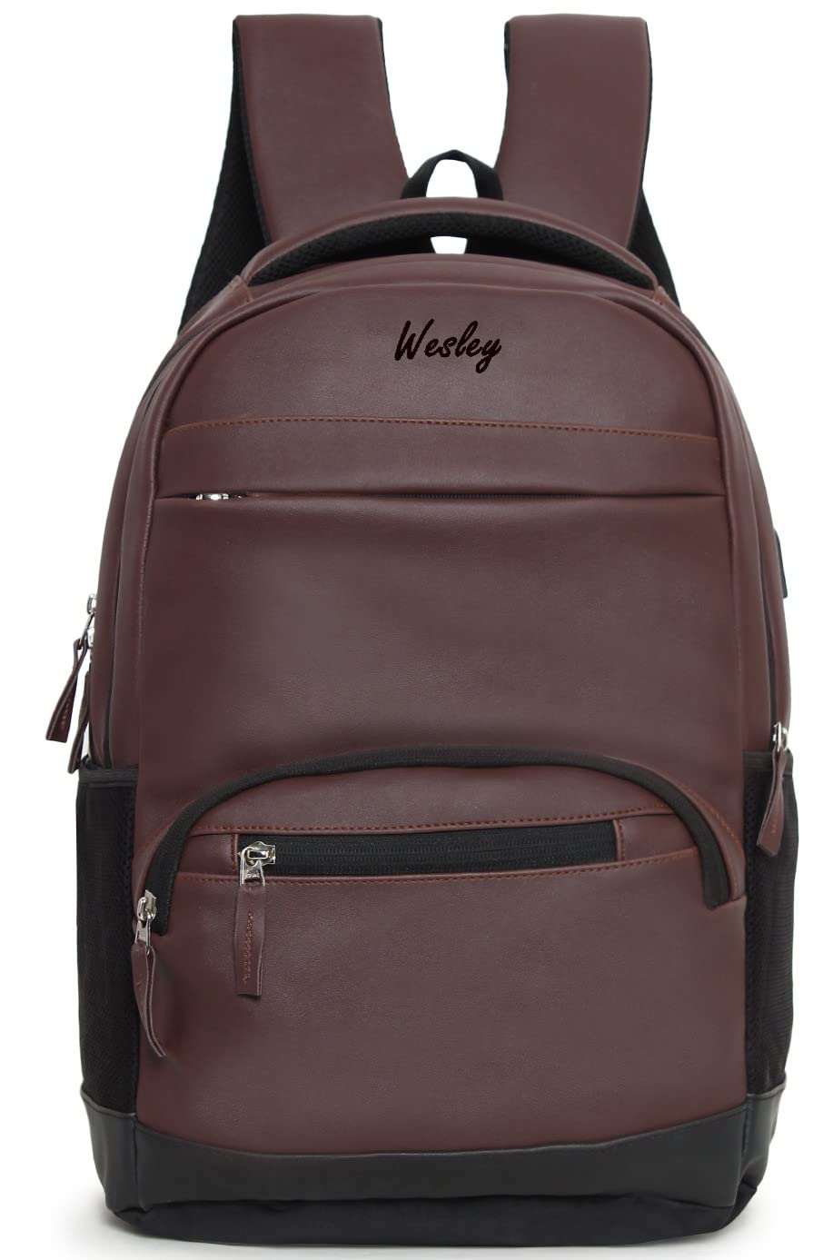 Wesley Vintage 15.6 inch Anti-Theft Backpack with USB Charging and Internal organiser Executive Business Office Casual Waterproof Laptop/Office/School/College/Business Bag/Travel Backpack