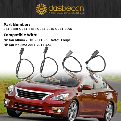 Sensor de Oxígeno O2 Compatible Nissan 4Pcs miniatura 2
