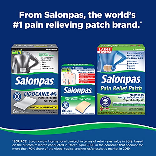 Salonpas, Gel-Patch, 6 count, for Back, Neck, Shoulder, Knee Pain and Muscle Soreness - Thumbnail 7