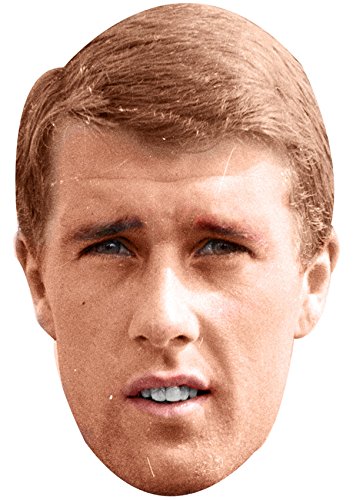 FoxyPrinting GEOFF HURST YOUG JB - Footballer Fancy Dress Cardboard Celebrity Cardboard Party Face Mask Fancy Dress
