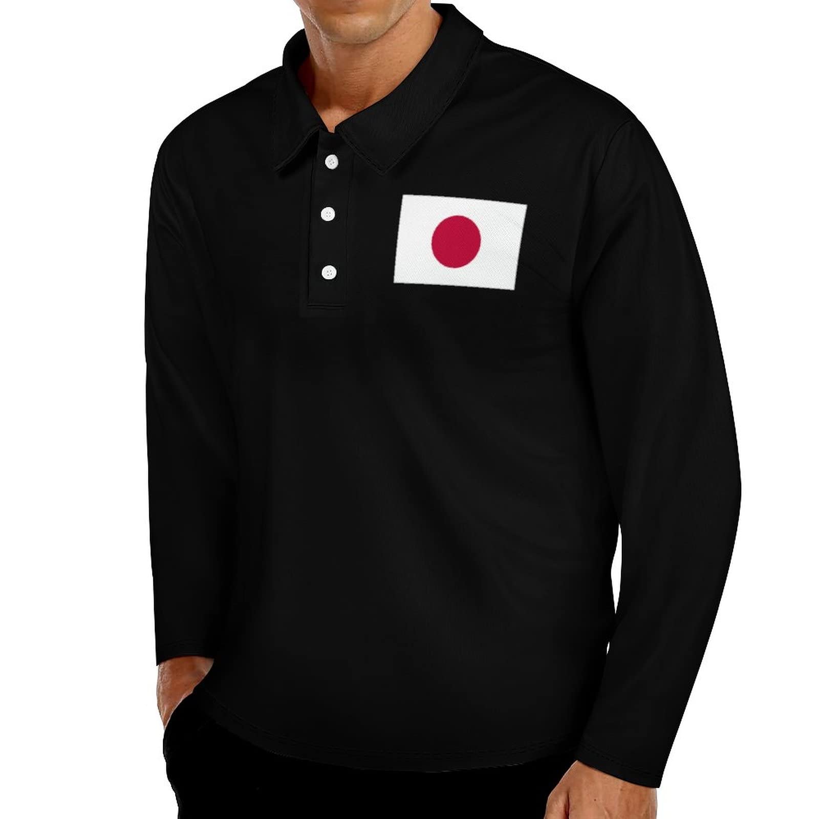 UNIQLO 日本国旗デザイン ポロシャツとキャップセット Amazon.co.jp: 長袖ポロシャツ メンズ 日本 国旗 日の丸 旗 ジャパン