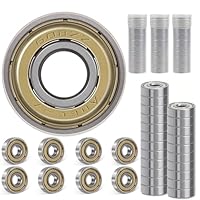 JClorix 608ZZ Kugellager Set, 30 Stück ABEC-7 Edelstahl-Lager mit Metallschild, 8x22x7 mm für Skateboard, Longboard, Rollenlager, Industrie | Hochbelastbar & Staubdicht (608ZZ)