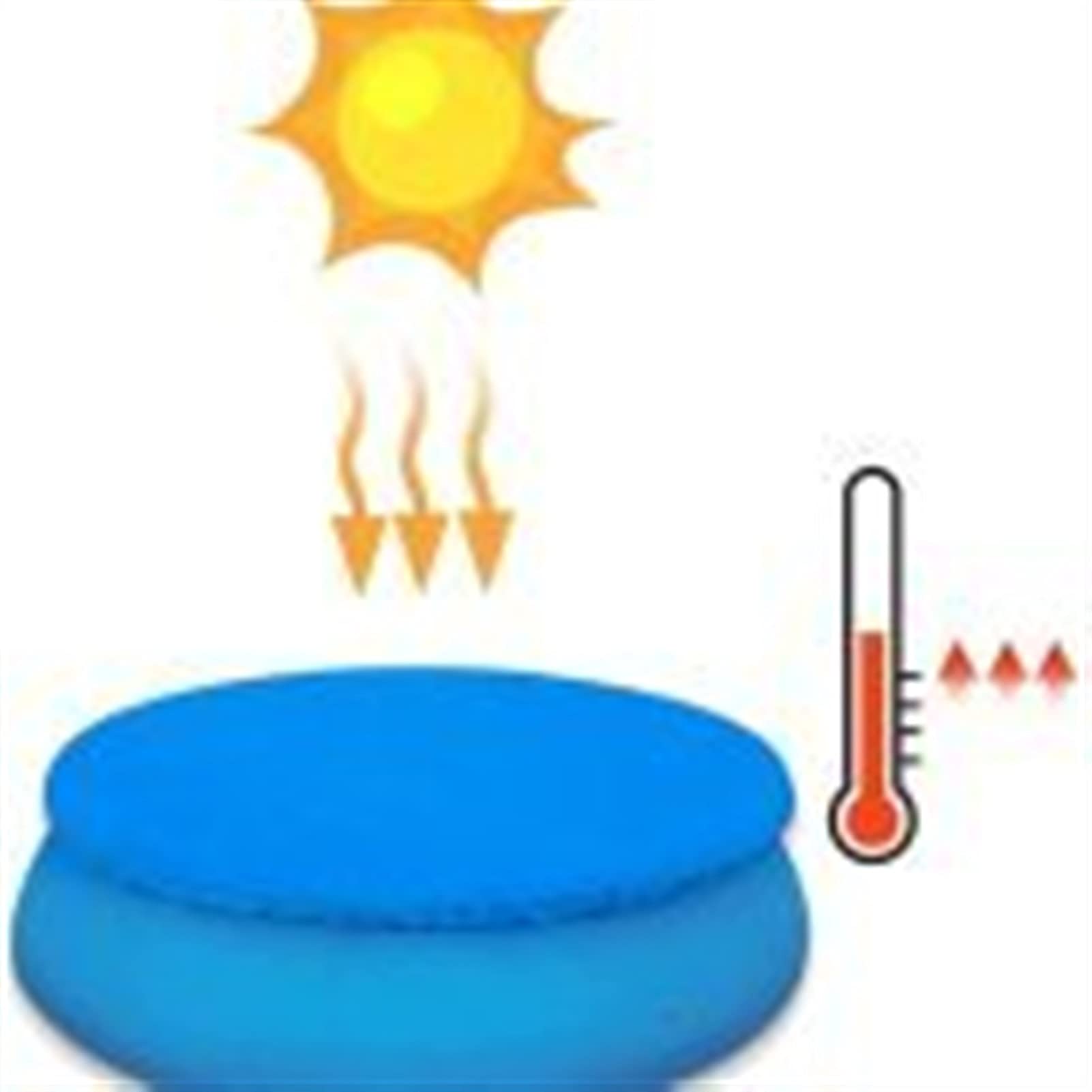 Przykrycie basenu, okrągły solarny brodzik do basenu Pyłoszczelna, odporna na deszcz, wodoodporna pokrywa wanny z hydromasażem Nadmuchiwana rama Kopuła basenu (rozmiar: 366 cm)