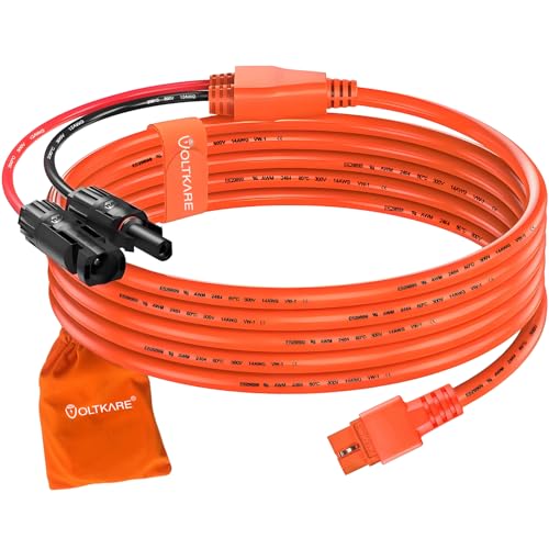 VOLTKARE Solar Verlängerungskabel mit XT60I Adapter, 2,5m 12AWG+14AWG Hochstrom Ladekabel für Wohnmobile, Tragbare Powerstationen, LiFePO4 Batterien, Solargeneratoren