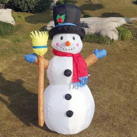 DearSun 4FT High Christmas Inflatables Outdoor Lighted Snowman Big Yard Party Decoration Cover