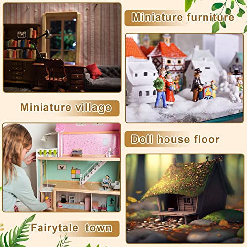 Sintuff 200 Pcs Miniature Dollhouse Flooring Mini Wooden Dollhouse Floor Boards 1 12 Scale Dollhouse Accessories Geometric Bamboo Doll House Furniture Wood Floor Board For Model Decor (Beige) #TOP6