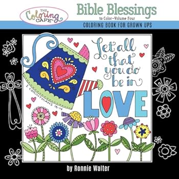 Paperback The Coloring Cafe-Volume Four-Bible Blessings to Color Book