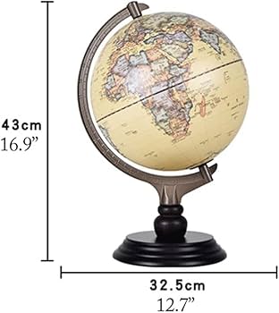 Amazon.co.jp: 教育地理地球儀世界地図地球儀、スタンド付き世界