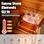 amocane Outdoor Barrel Steam Sauna 2 Person, Canadian Spruce Wooden Saunas Room for Home, Traditional Backyard Spa with 4.5KW Toule Heater, Rocks, Bucket, Waterproof System (70.87”x 47.24”x 70.87”)