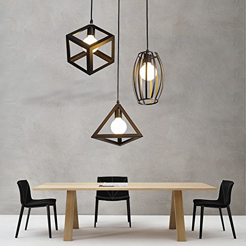 STOEX Lampada a sospensione vintage gabbia in